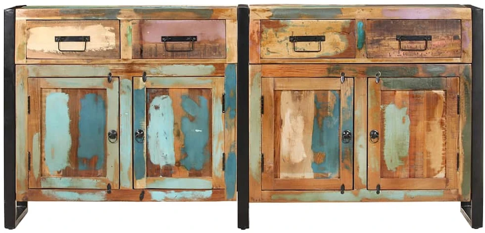 Šoninė spintelė, 172x35x80cm, perdirbtos medienos masyvas