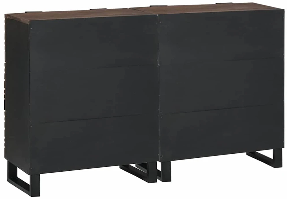 Šoninė spintelė 2 vnt. graikinis riešutmedis 120 x 33 x 75 cm