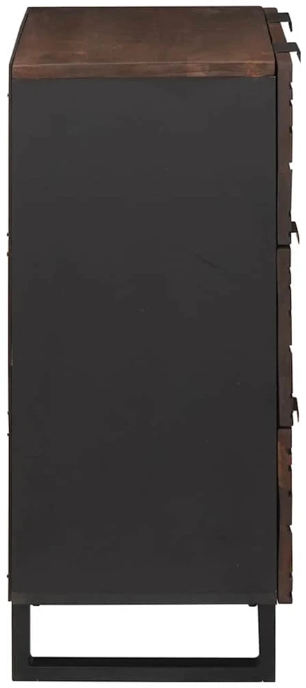 Šoninė spintelė 2 vnt. graikinis riešutmedis 120 x 33 x 75 cm