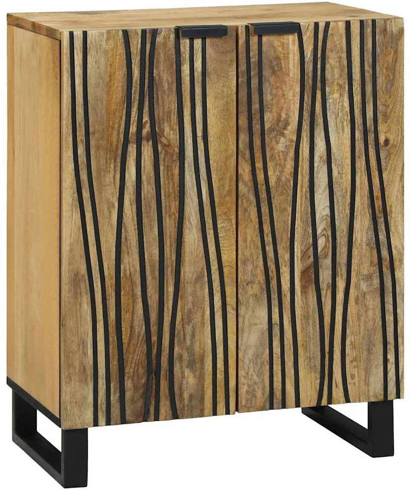 Šoninė spintelė 3 vnt. Natūrali 180 x 33 x 75 cm