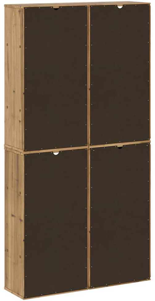 Šoninė spintelė 4 vnt ODDA, 40x24x79 cm, pušies masyvas