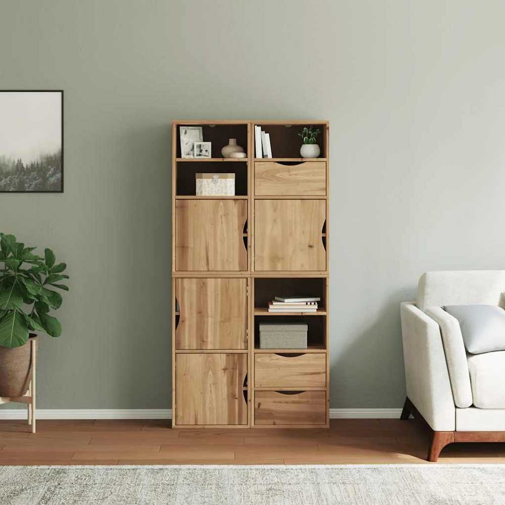 Šoninė spintelė 4 vnt ODDA, 40x24x79 cm, pušies masyvas