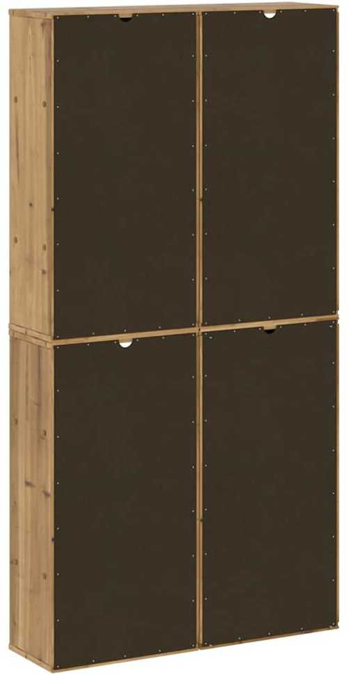 Šoninė spintelė 4 vnt ODDA, 40x24x79 cm, pušies masyvas