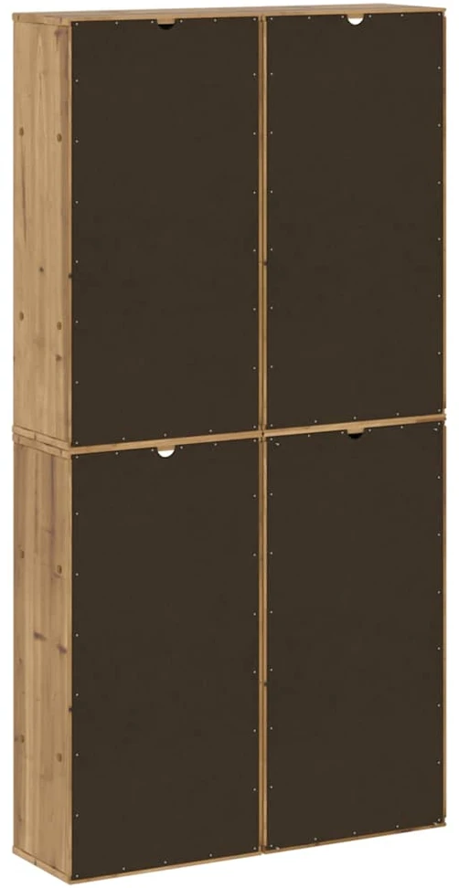 Šoninė spintelė 4 vnt ODDA, 40x24x79 cm, pušies masyvas
