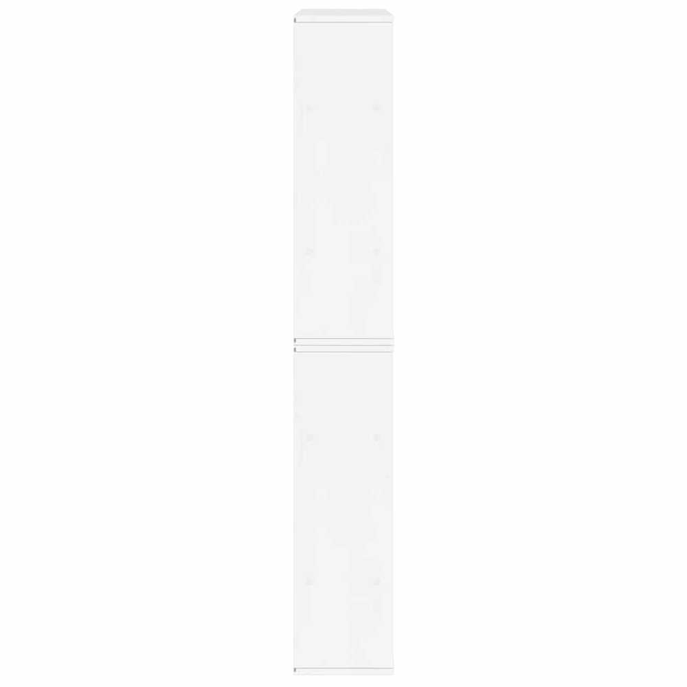 Šoninė spintelė 4 vnt ODDA, baltas, 40x24x79 cm, pušies masyvas