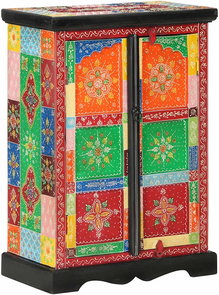 Šoninė spintelė, 53x30x75cm, mango masyvas, dažyta rankomis