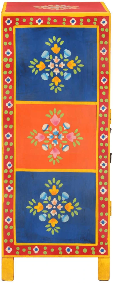Šoninė spintelė, 54x30x74cm, mango masyvas, dažyta rankomis