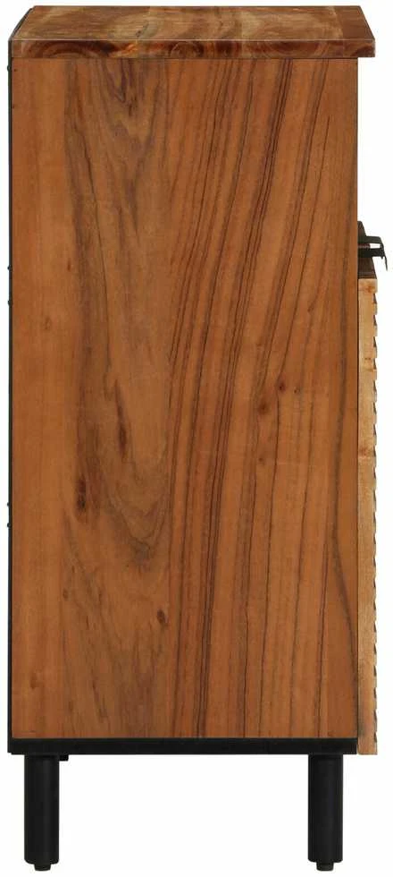 Kabalas su lentyna Ruda 60 x 33 x 75 cm Kietas mango medis