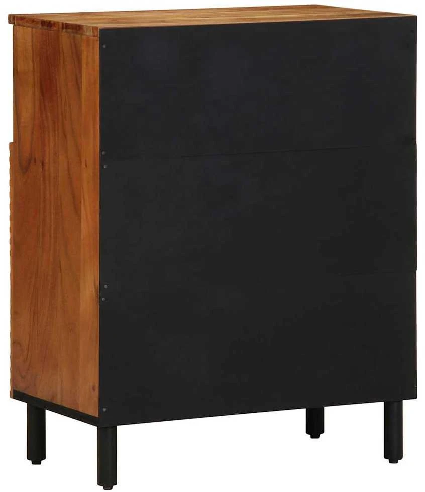 Kabalas su lentyna Ruda 60 x 33 x 75 cm Kietas mango medis