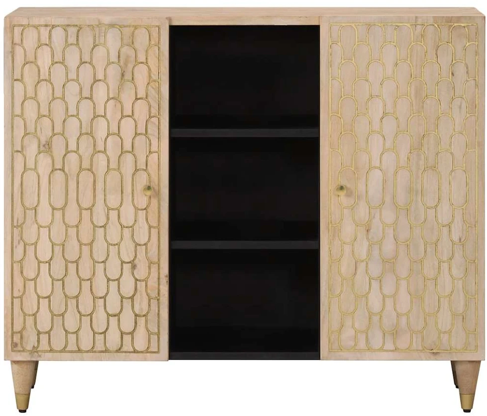 Šoninė spintelė, 90x33x75cm, mango medienos masyvas