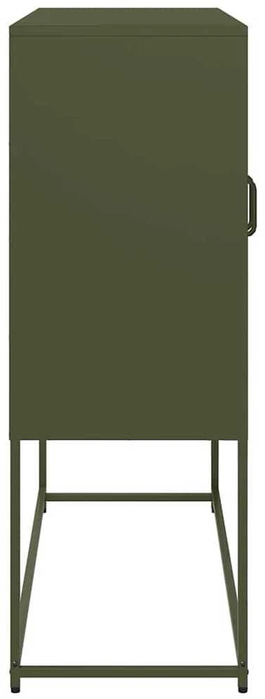 Šoninė spintelė, alyvuogių, 100,5x39x107cm, plienas
