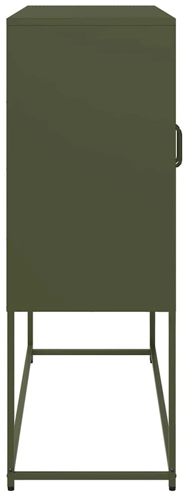 Šoninė spintelė, alyvuogių, 100,5x39x107cm, plienas