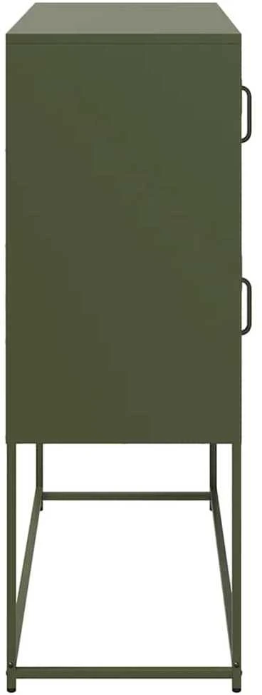 Šoninė spintelė, alyvuogių, 100,5x39x107cm, plienas