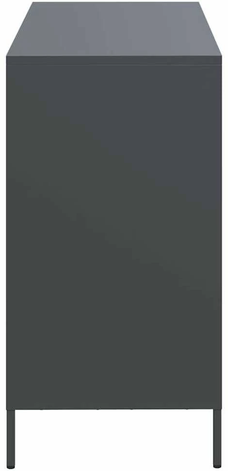 Šoninė spintelė, antracito, 101,5x39x73,5cm, plienas