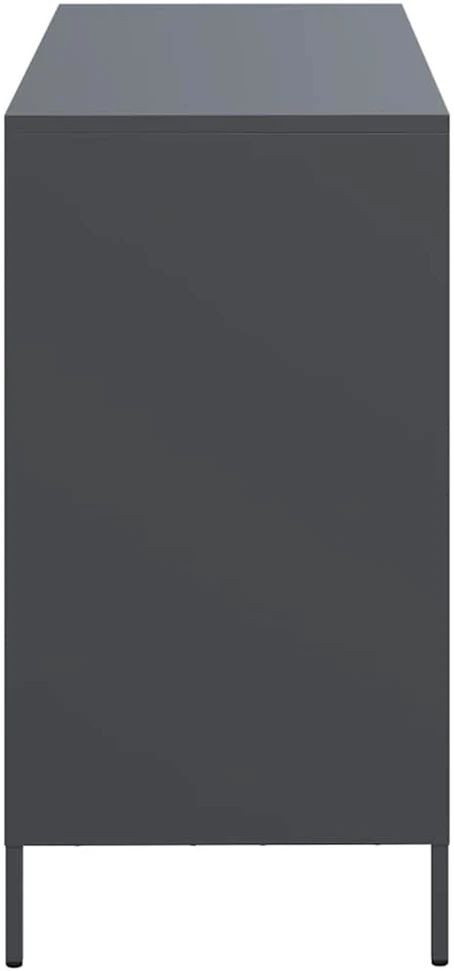 Šoninė spintelė, antracito, 101,5x39x73,5cm, plienas