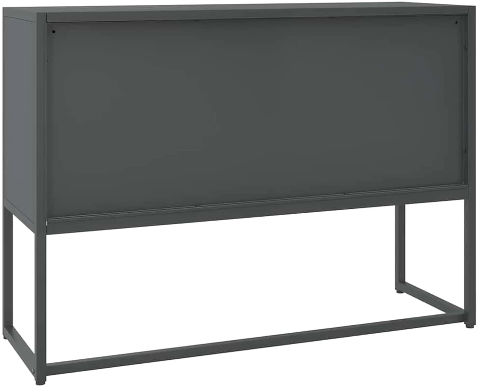 Šoninė spintelė, antracito spalvos, 105x35x75cm, plienas