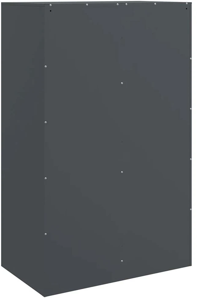 Šoninė spintelė, antracito spalvos, 67x39x107cm, plienas