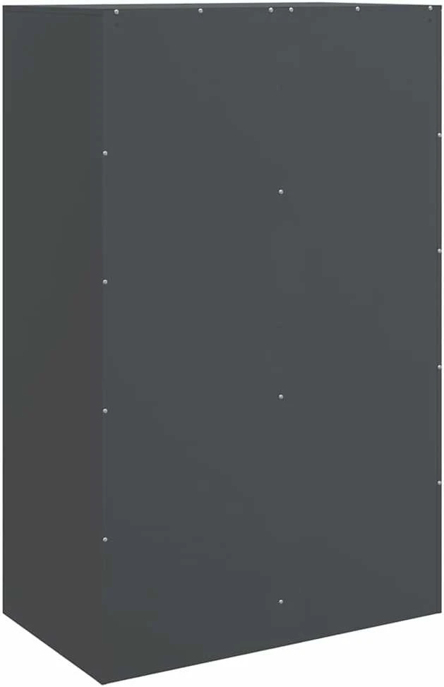 Šoninė spintelė, antracito spalvos, 67x39x107cm, plienas