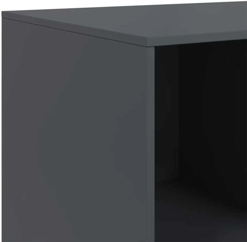 Šoninė spintelė, antracito spalvos, 99x39x73cm, plienas