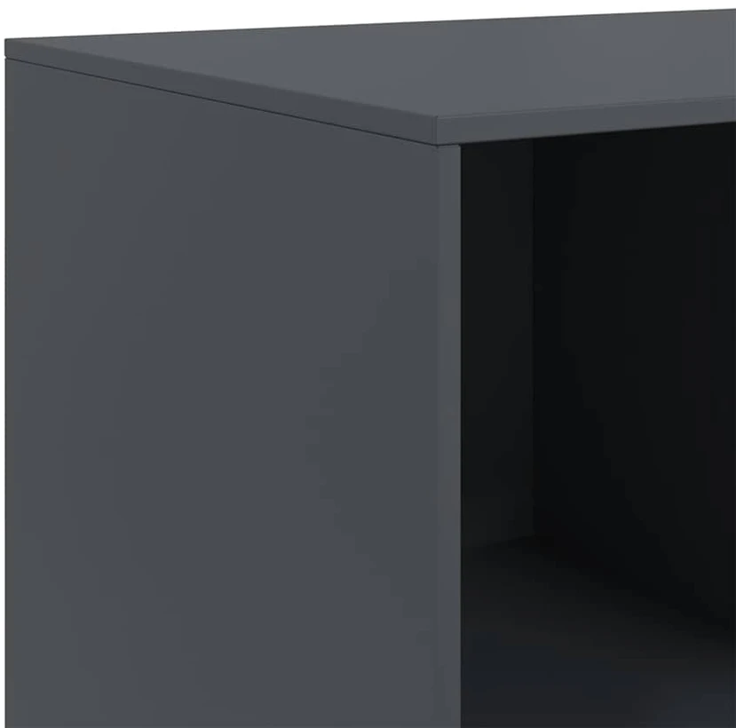Šoninė spintelė, antracito spalvos, 99x39x73cm, plienas