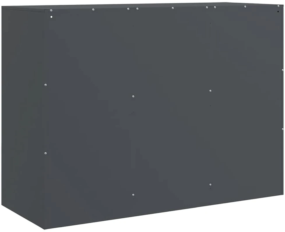 Šoninė spintelė, antracito spalvos, 99x39x73cm, plienas