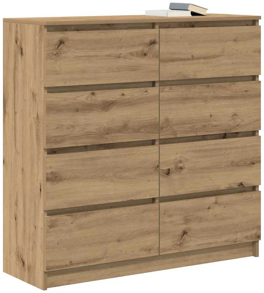 Šoninė spintelė, artisano ąžuolo, 100x35x99cm, apdirbta mediena