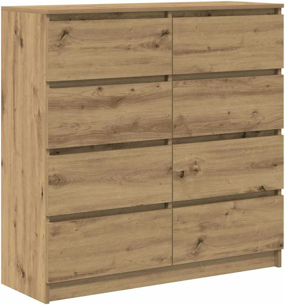 Šoninė spintelė, artisano ąžuolo, 100x35x99cm, apdirbta mediena