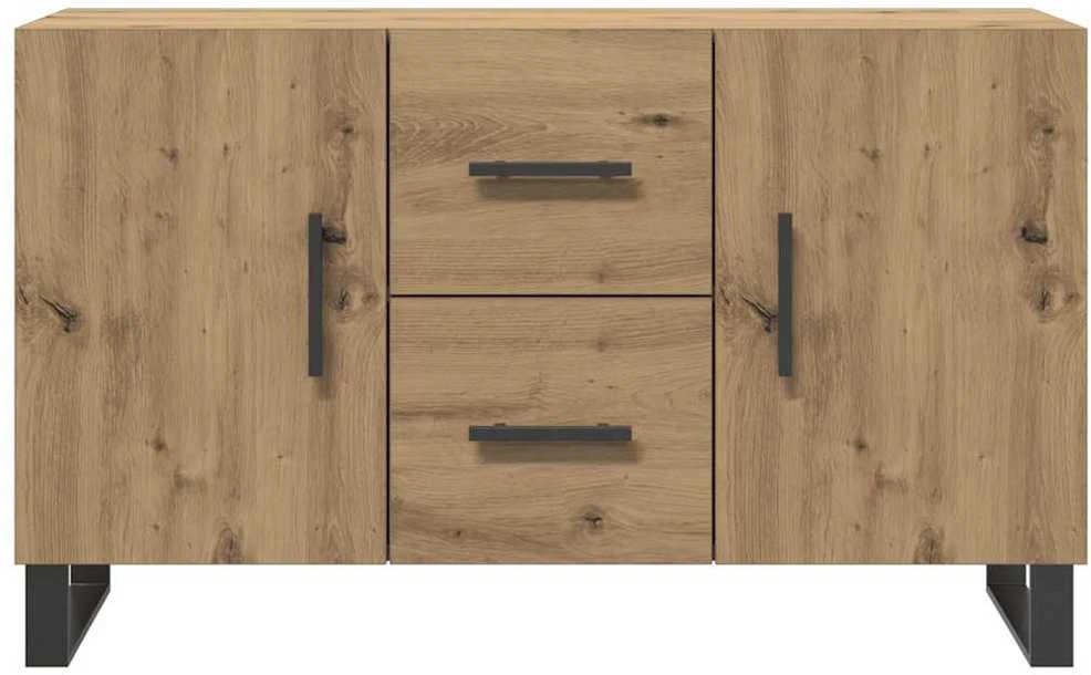 Šoninė spintelė, artisano ąžuolo, 100x36x60cm, apdirbta mediena