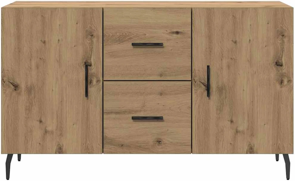 Šoninė spintelė, artisano ąžuolo, 100x36x60cm, apdirbta mediena