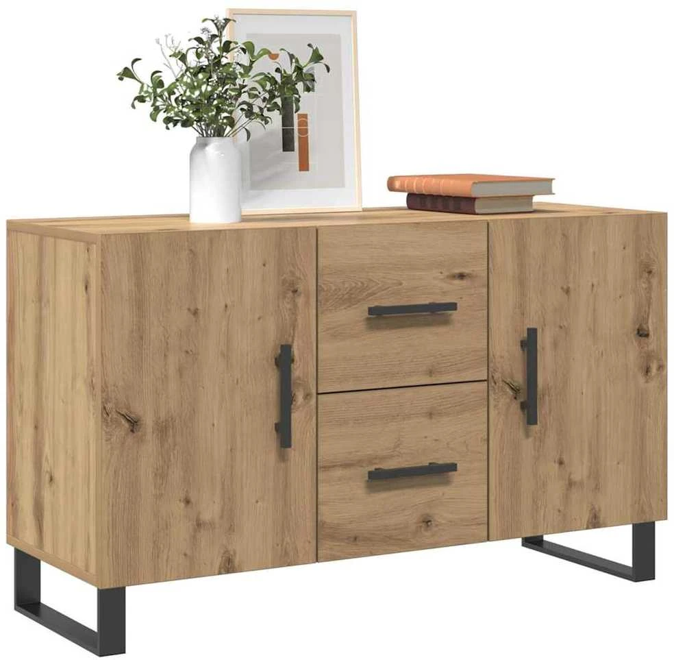 Šoninė spintelė, artisano ąžuolo, 100x36x60cm, apdirbta mediena