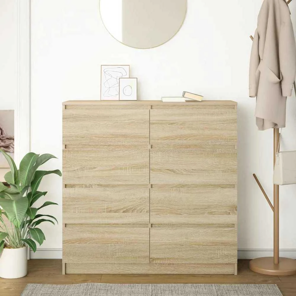 Šoninė spintelė, ąžuolo, 100x35x99 cm, apdirbta mediena