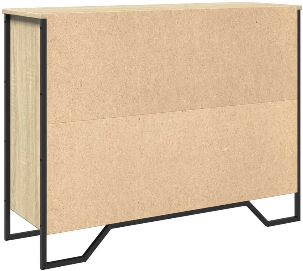 Šoninė spintelė, ąžuolo, 97x32,5x74,5cm, apdirbta mediena