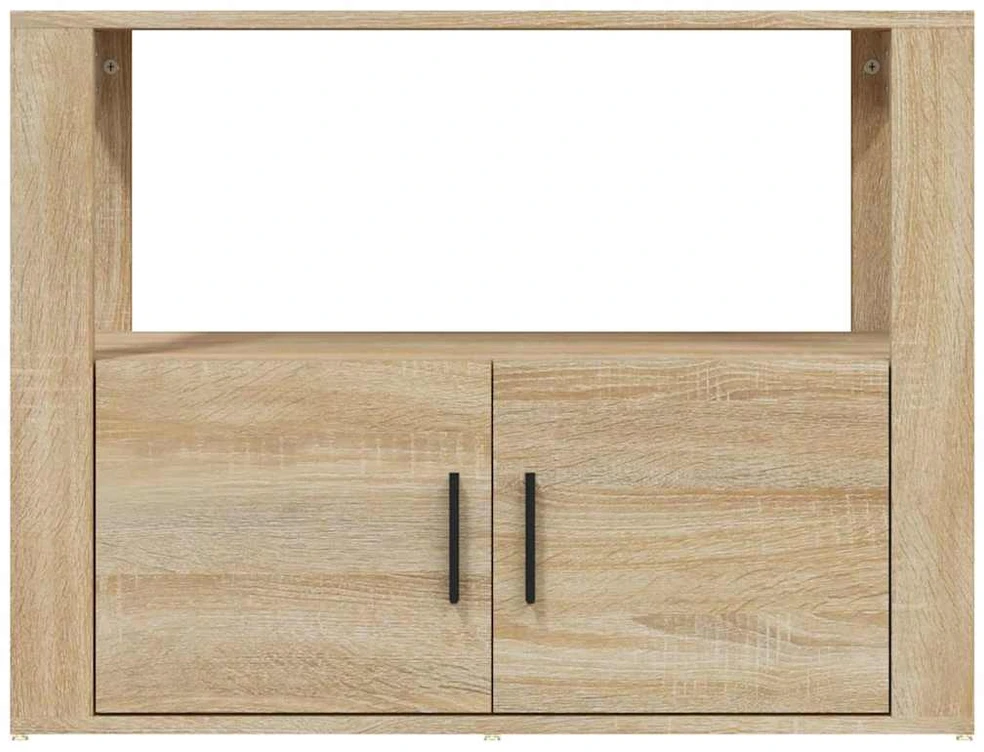 Šoninė spintelė, ąžuolo spalvos, 80x30x60cm, apdirbta mediena
