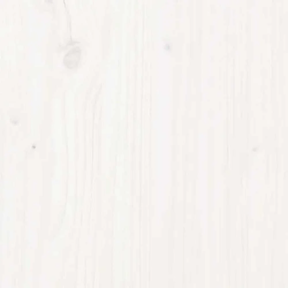 Šoninė spintelė, balta, 100x40x75cm, pušies medienos masyvas