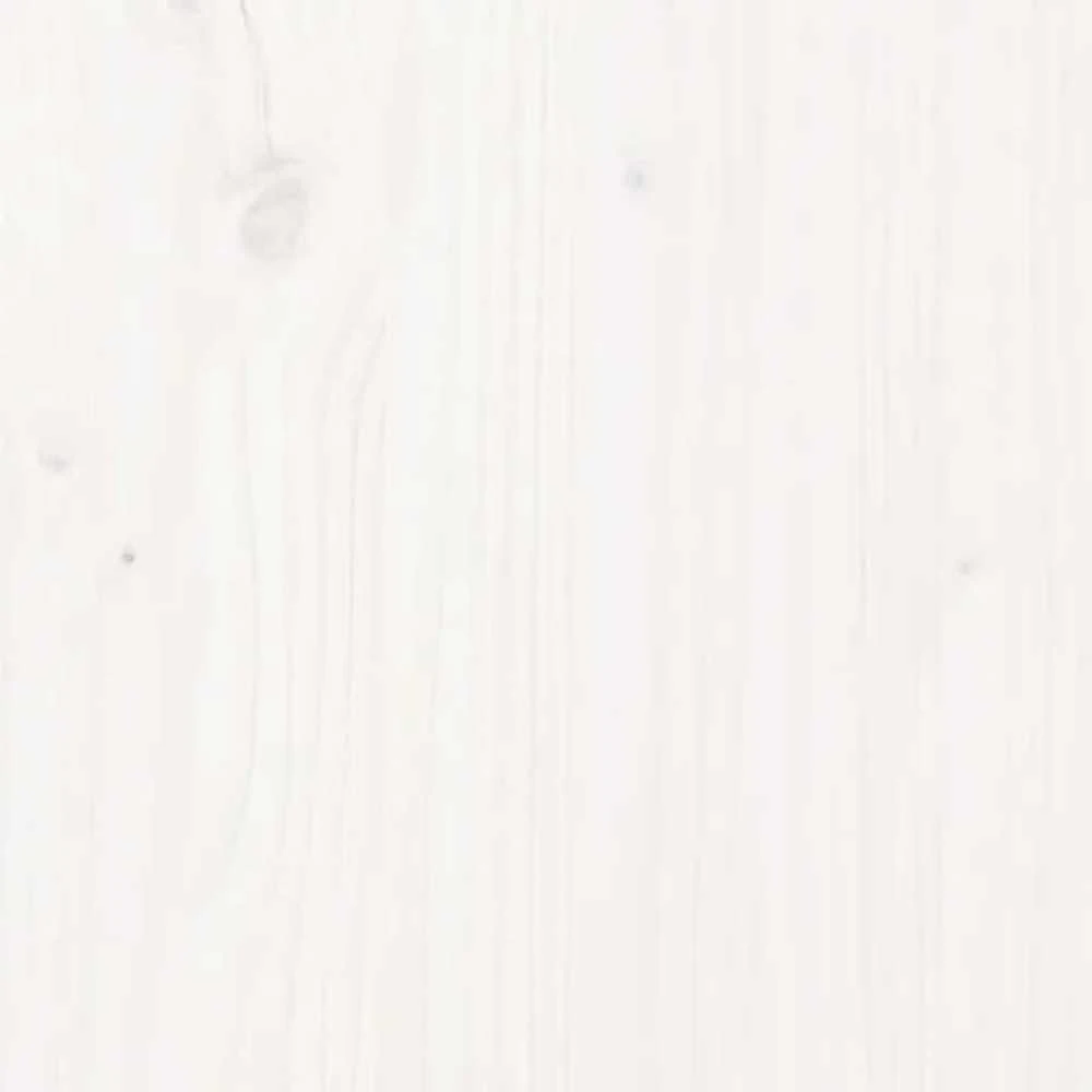 Šoninė spintelė, balta, 100x40x75cm, pušies medienos masyvas