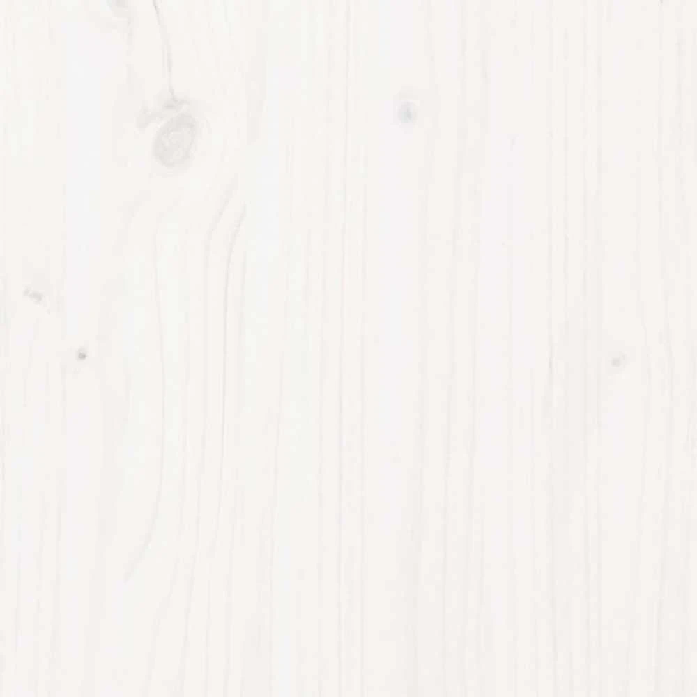 Šoninė spintelė, balta, 111x34x60cm, pušies medienos masyvas