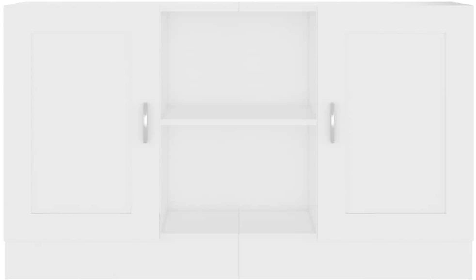 Šoninė spintelė, balta, 120x30,5x70cm, apdirbta mediena