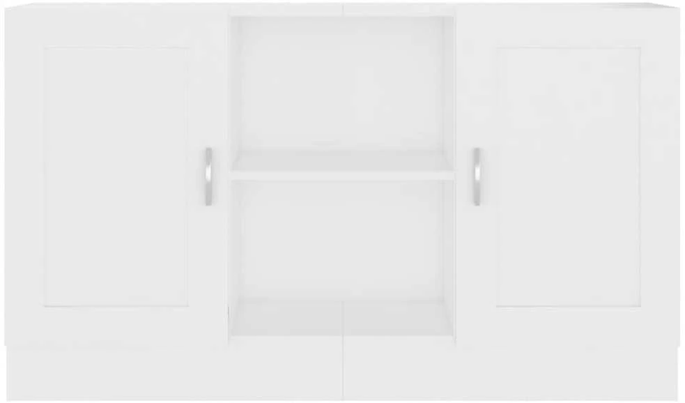 Šoninė spintelė, balta, 120x30,5x70cm, apdirbta mediena