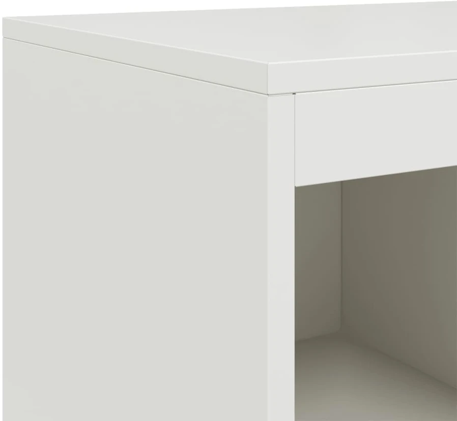 Šoninė spintelė, baltos spalvos, 100,5x39x107cm, plienas