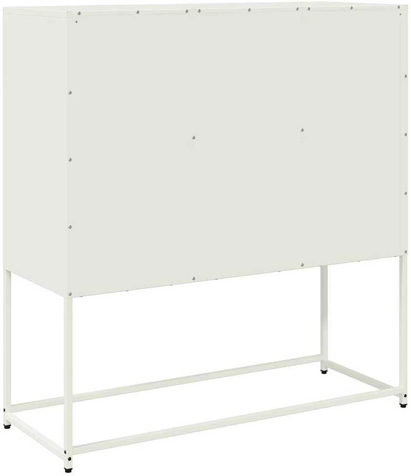 Šoninė spintelė, baltos spalvos, 100,5x39x107cm, plienas