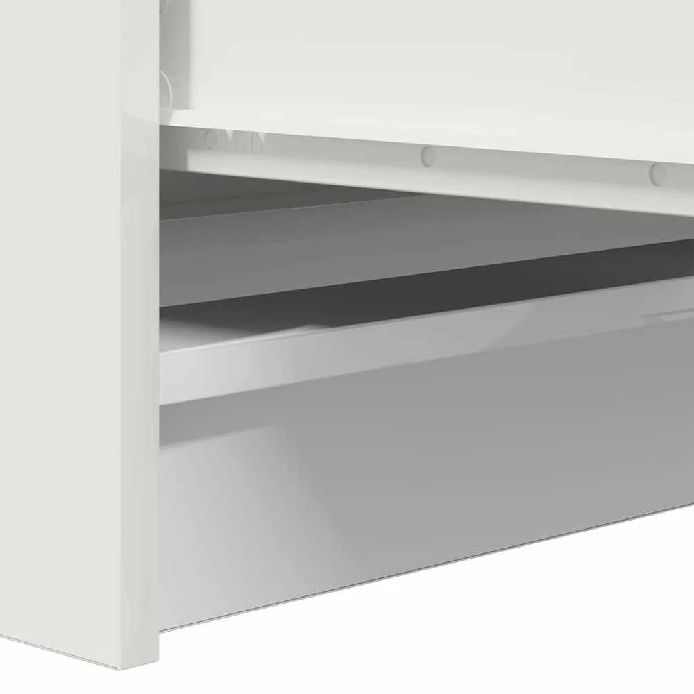 Šoninė spintelė, baltos spalvos, 100x35x99 cm, apdirbta mediena