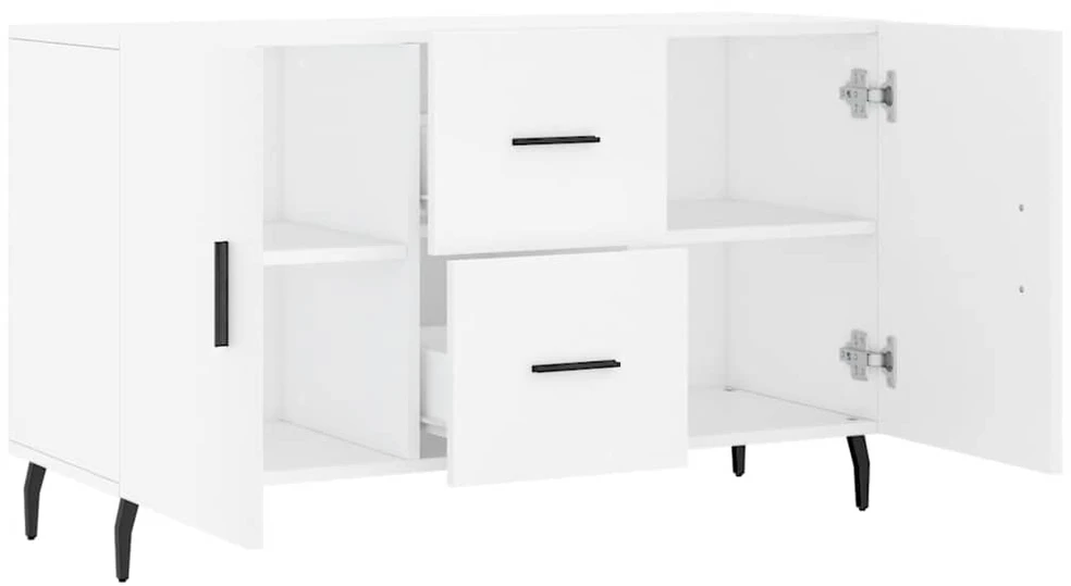 Šoninė spintelė, baltos spalvos, 100x36x60cm, apdirbta mediena
