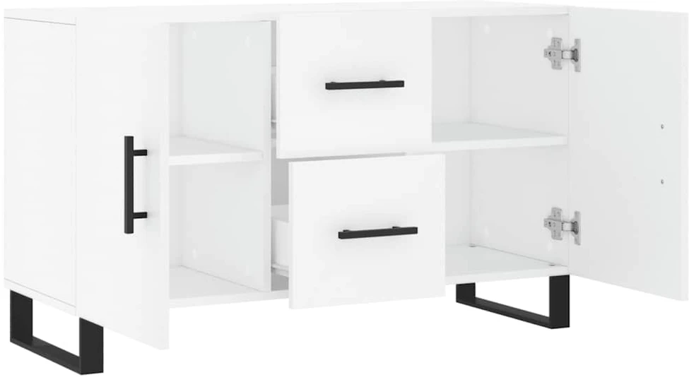 Šoninė spintelė, baltos spalvos, 100x36x60cm, apdirbta mediena