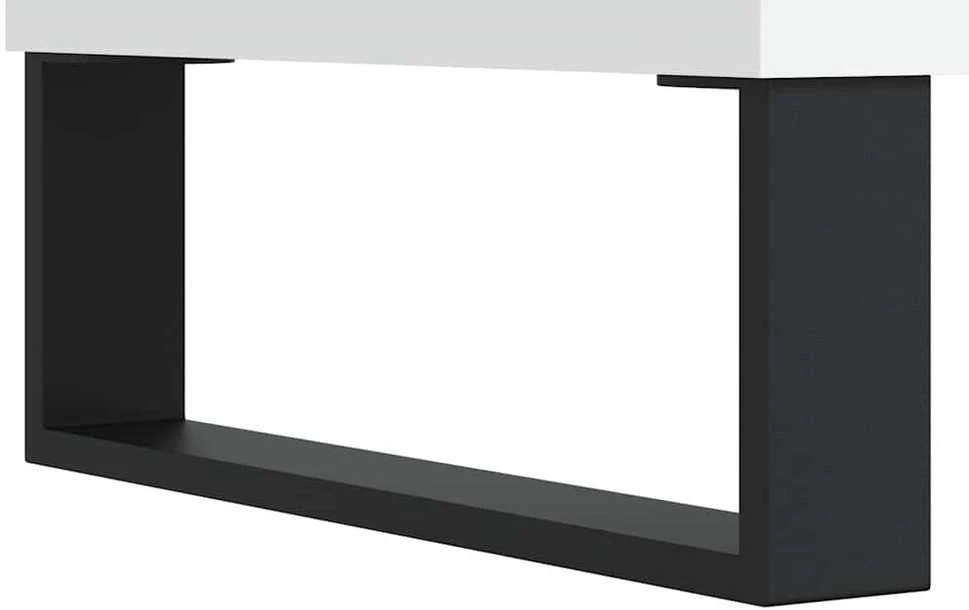 Šoninė spintelė, baltos spalvos, 104x35x70cm, apdirbta mediena