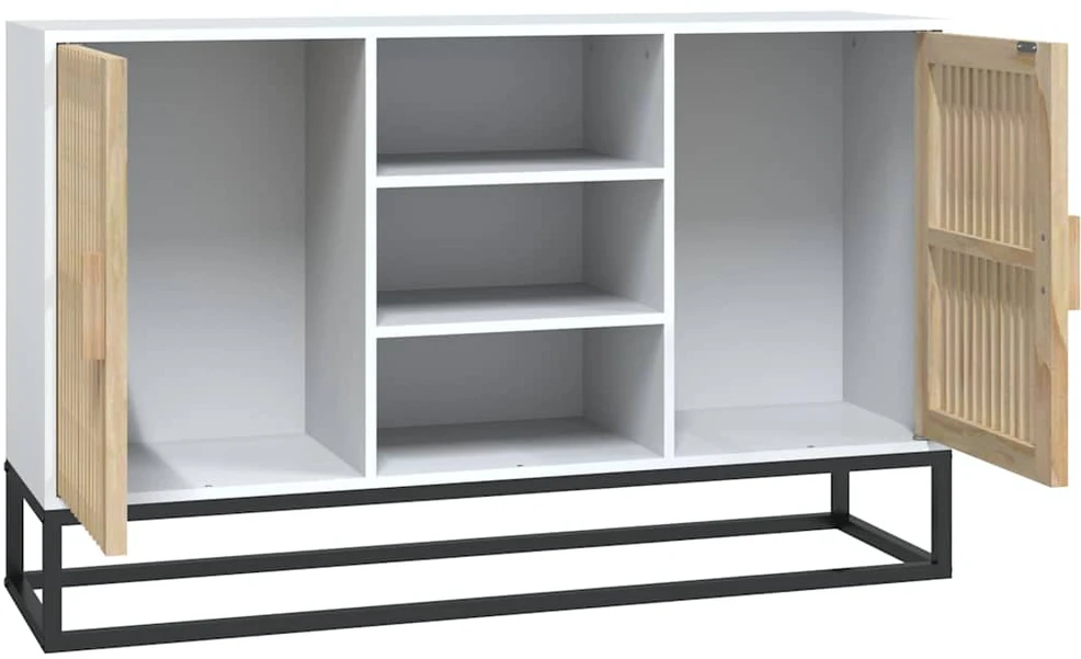 Šoninė spintelė, baltos spalvos, 105x30x65cm, apdirbta mediena