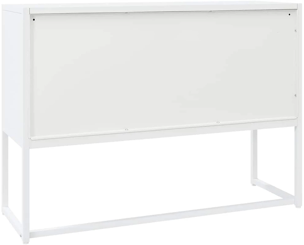 Šoninė spintelė, baltos spalvos, 105x35x75cm, plienas