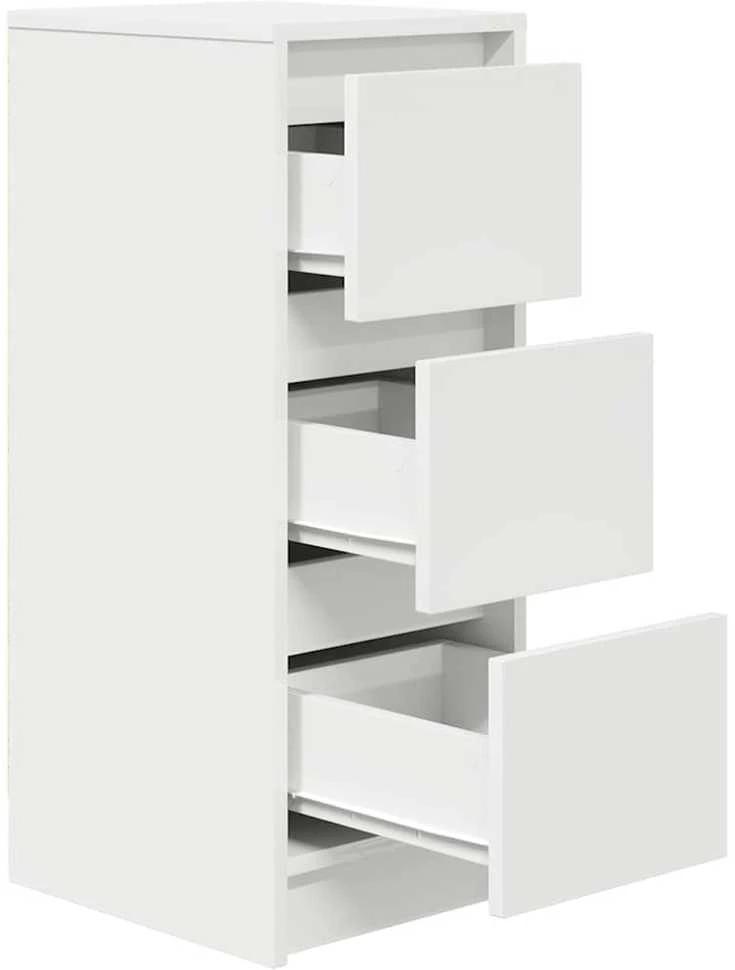 Šoninė spintelė, baltos spalvos, 29,5x34x76cm, apdirbta mediena