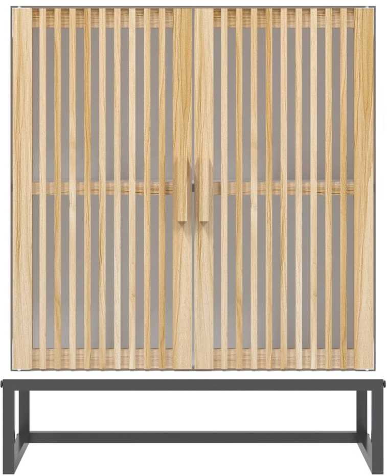 Šoninė spintelė, baltos spalvos, 60x30x75cm, apdirbta mediena