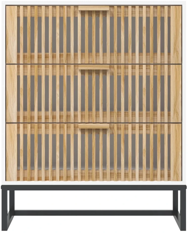 Šoninė spintelė, baltos spalvos, 60x30x75cm, apdirbta mediena