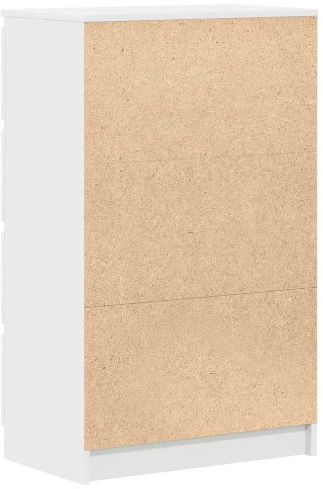 Šoninė spintelė, baltos spalvos, 60x35x98,5 cm, mediena